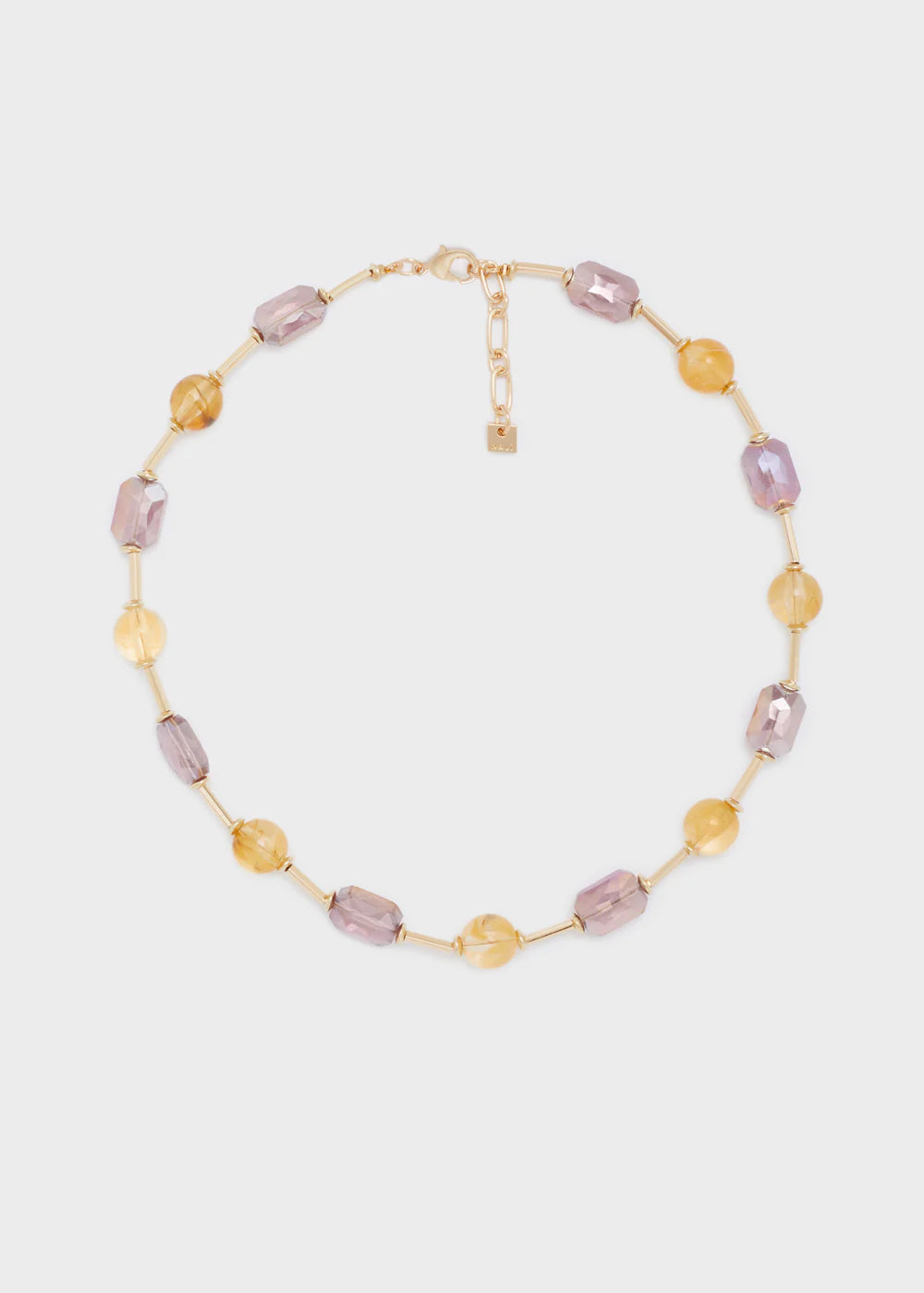 COLLANA ORO ORO+ ELEMENTI RESINA VINO - Nalì