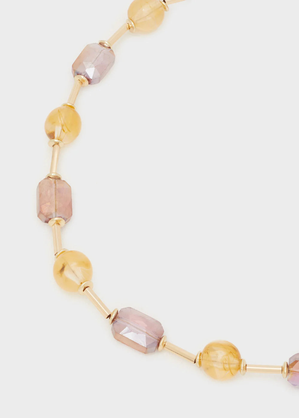COLLANA ORO ORO+ ELEMENTI RESINA VINO - Nalì