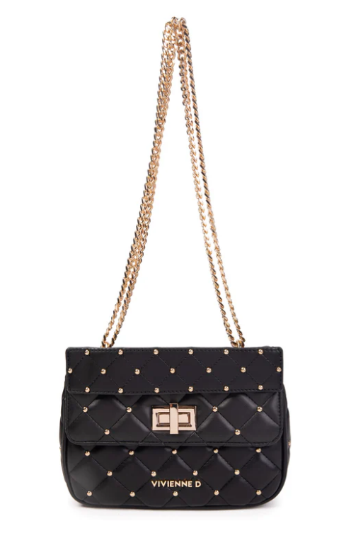 *MINI BAG SHINY NERA - Vivienne D